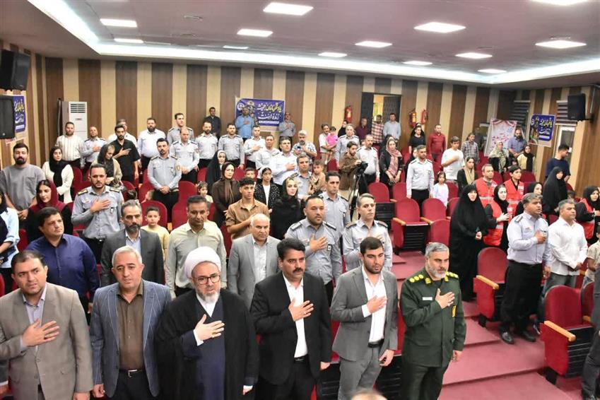 مراسم بزرگداشت روز آتش‌نشانی و ایمنی در باغستان