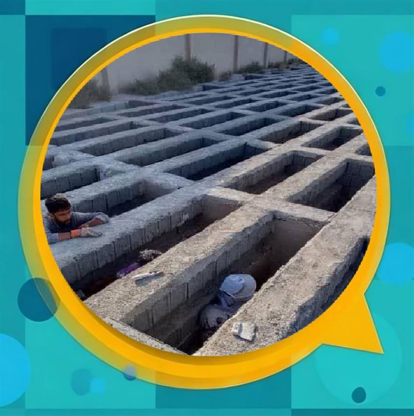 تكمیل قبور آرامستان محله نصیرآباد شهر باغستان با هدف ارتقای خدمات‌رسانی به شهروندان