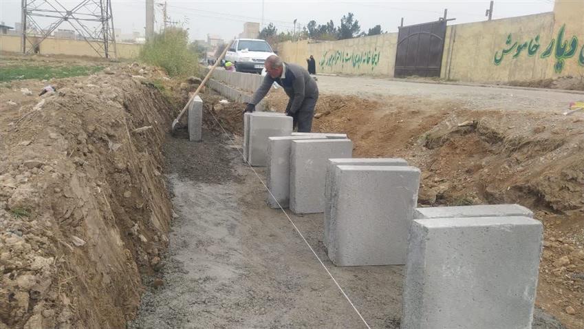تداوم اقدامات عمرانی پس از تكمیل طرح توسعه آرامستان محله نصیرآباد شهر باغستان