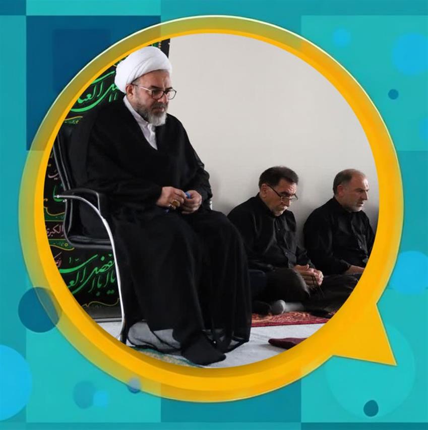 مراسم زیارت عاشورا و عزاداری در دفتر امام جمعه شهر باغستان
