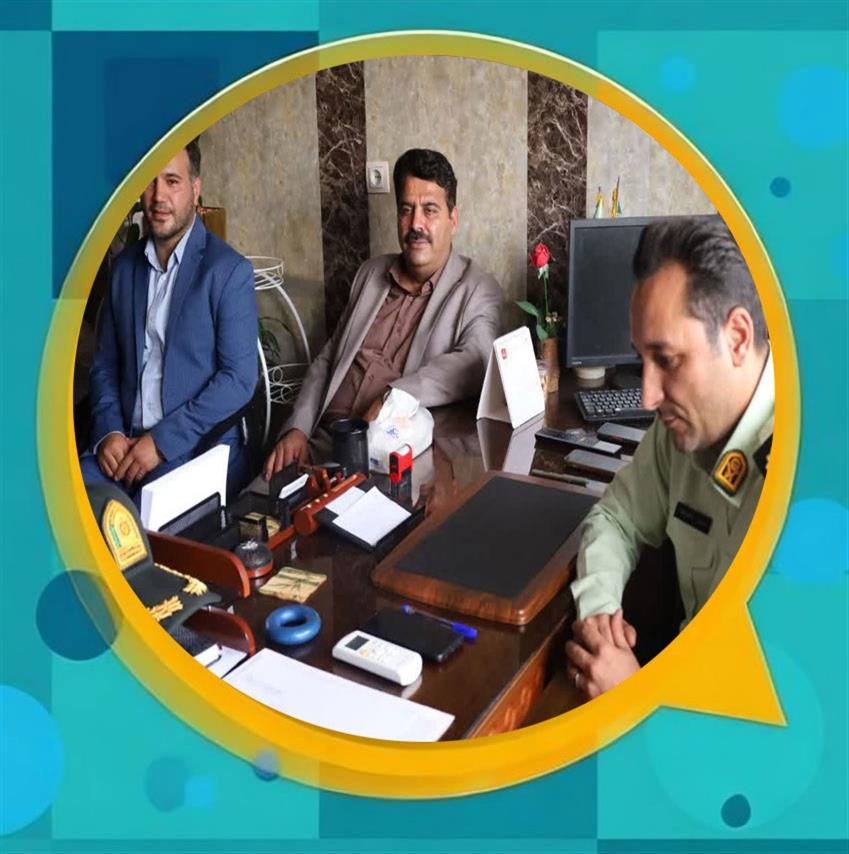 هم‌افزایی مدیریت شهری و پلیس برای ارتقای امنیت شهروندان؛ دیدار شهردار باغستان با فرمانده جدید كلانتری ۱۸
