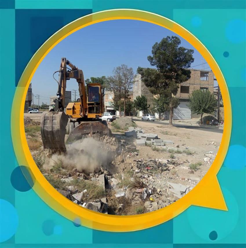 آغاز عملیات تعریض و بهسازی انتهای خیابان شهید بهشتی نصیرآباد به سمت دهشاد