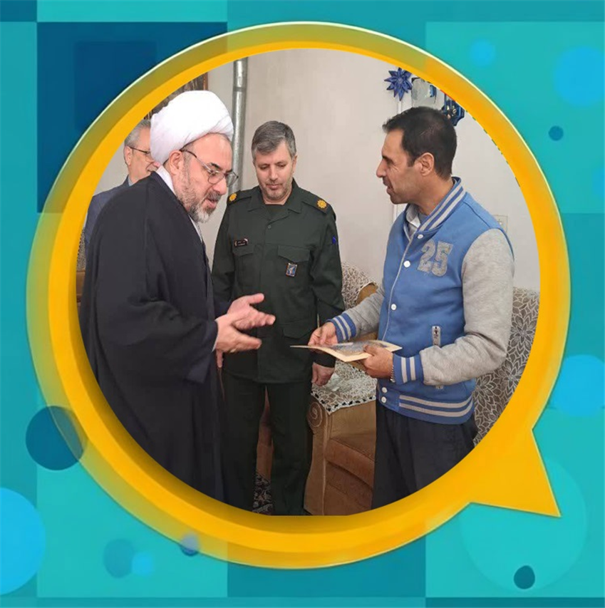 عیادت مسئولان شهر باغستان از جانبازان سرافراز به مناسبت روز جانباز