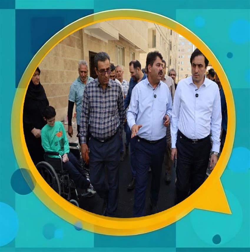 بازدید مسئولان شهرستان از پروژه آسفالت‌ریزی معابر و گفت‌وگوی چهره‌به‌چهره با ساكنان شهرك مسكونی مهستان