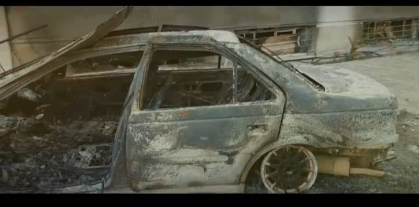 #روایت_دوم 🎞 گزارشی از به آتش کشیده شدن منزل و  دفتر امام جمعه شهر باغستان توسط اغتشاشگران 